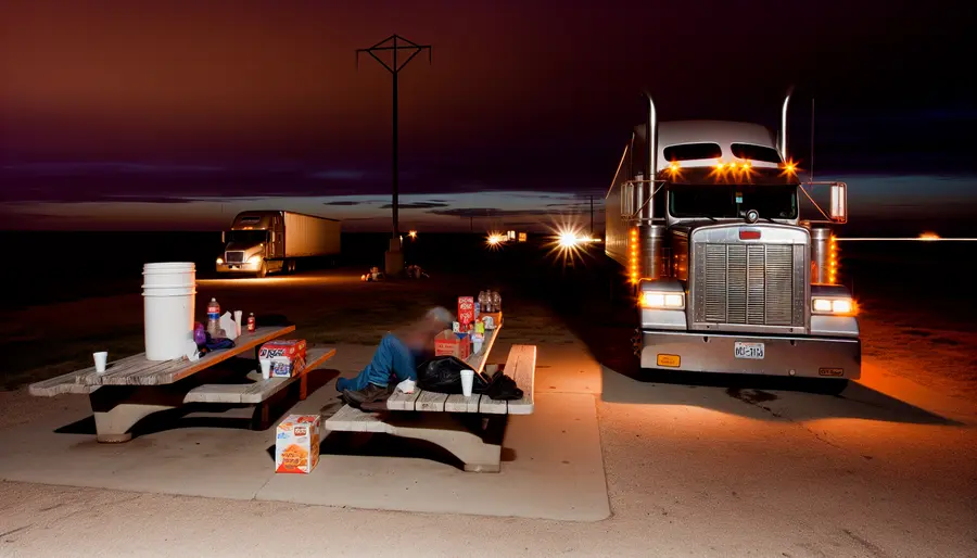 stay awake while driving truck